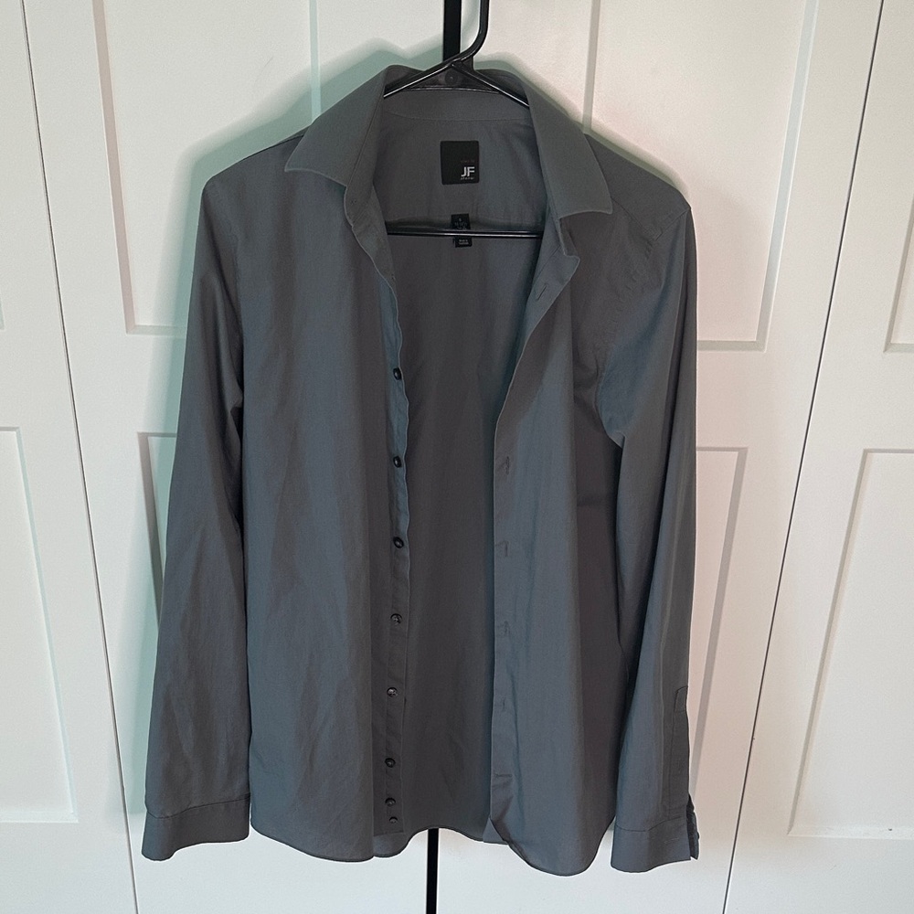 jf j.ferrar Charcoal Button-Up Shirt Jacket